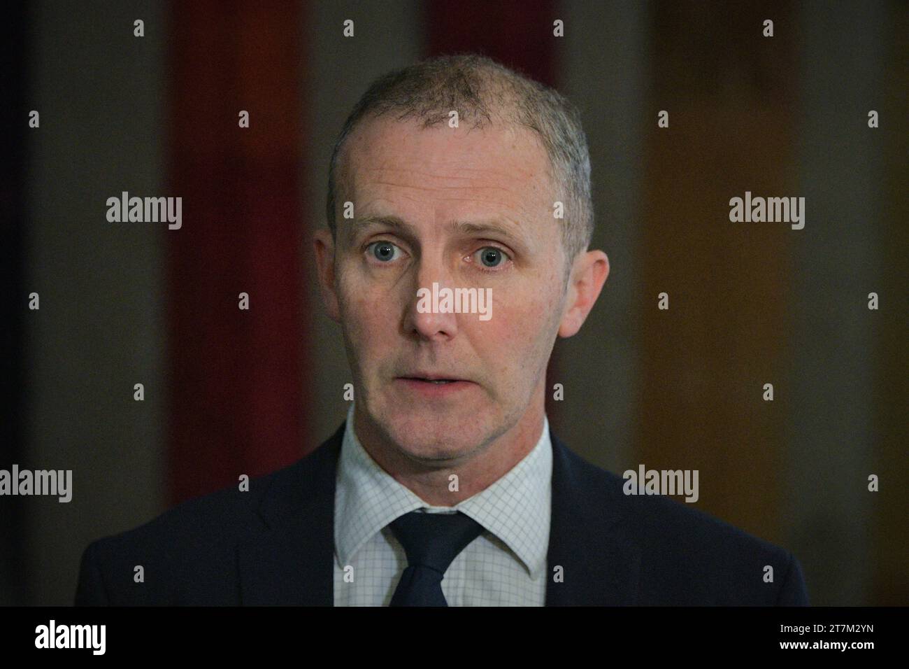 Edimburgo Scozia, Regno Unito 16 novembre 2023. Michael Matheson al Parlamento scozzese. credit sst/alamy live news Foto Stock
