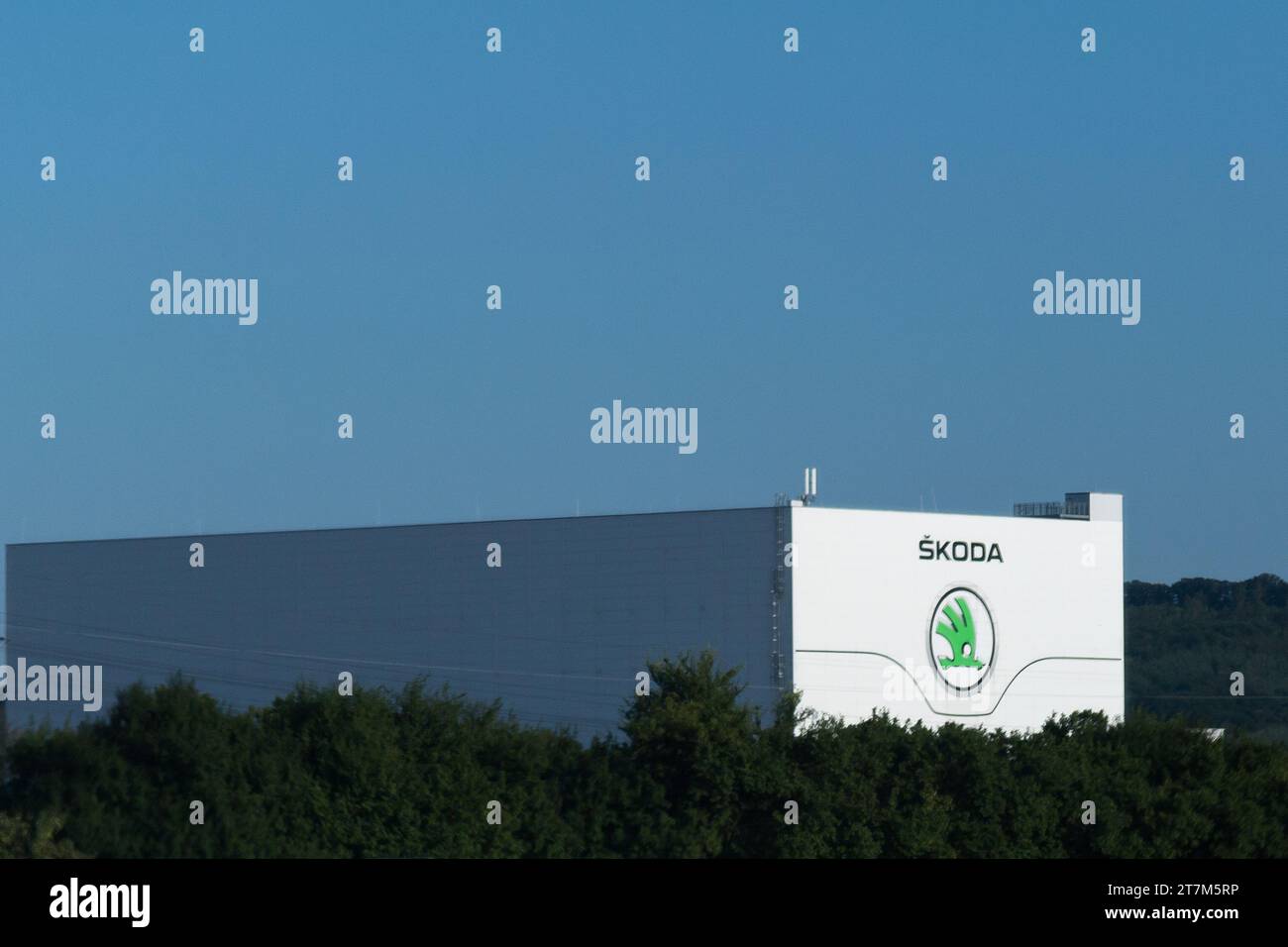 Sede centrale di Skoda Auto a Mlada Boleslav, Repubblica Ceca © Wojciech Strozyk / Alamy Stock Photo Foto Stock