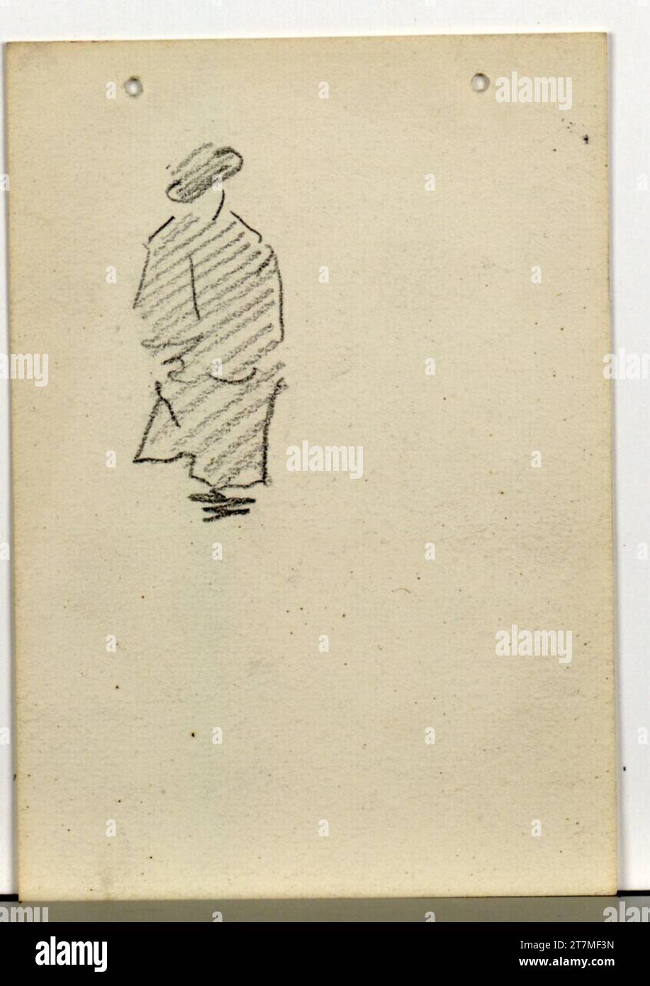 Studio Josef Engelhart Guard. Matita Foto Stock