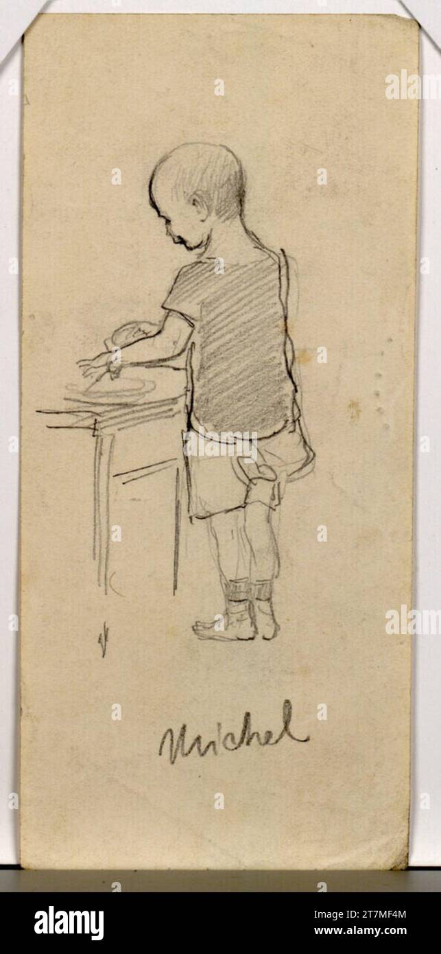 Josef Engelhart Michel. Matita Foto Stock