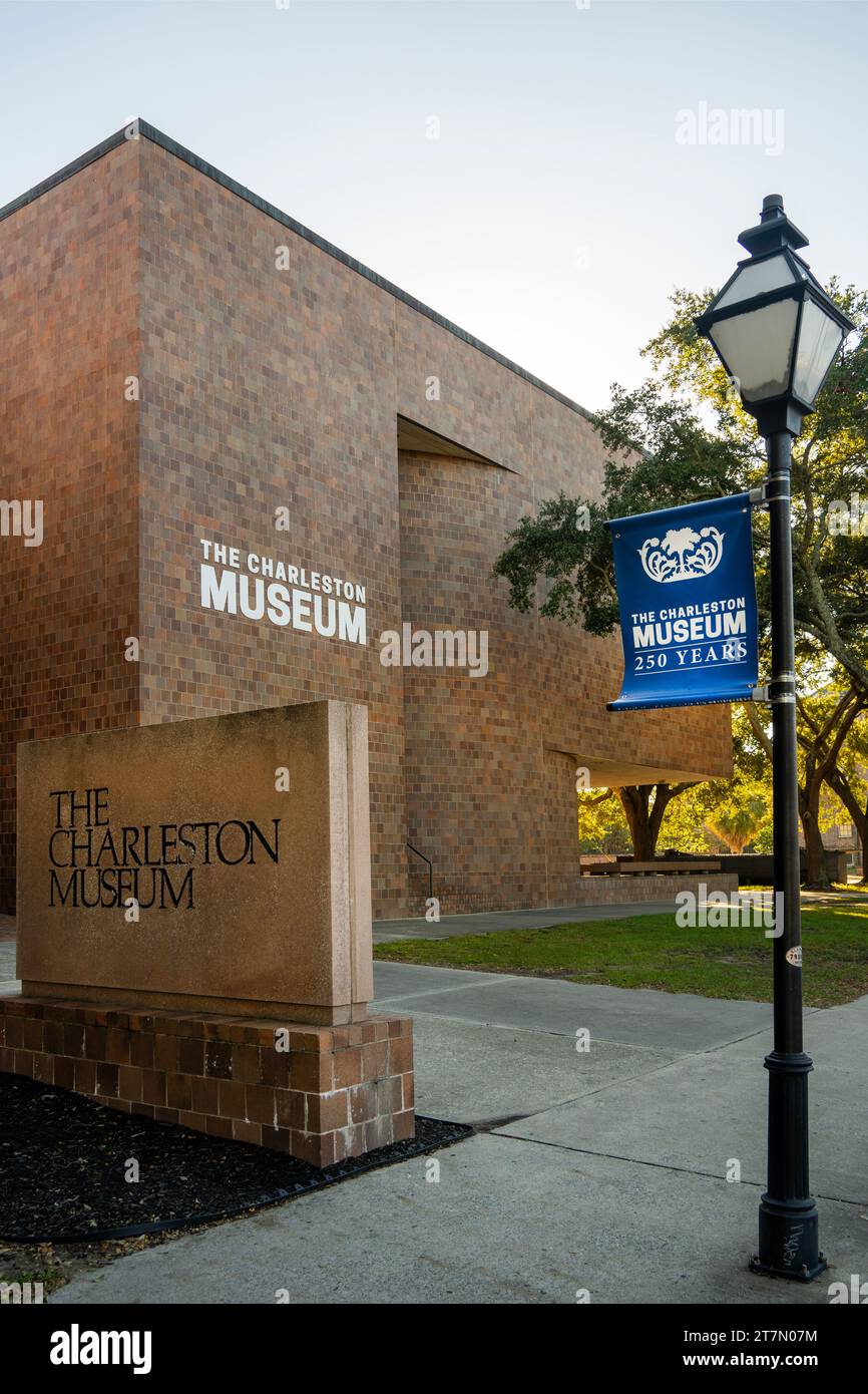 Il Charleston Museum, il primo museo americano a Charleston, Carolina del Sud Foto Stock