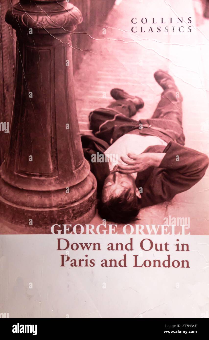 Down and Out in Paris and London Book di George Orwell 1933 Foto Stock