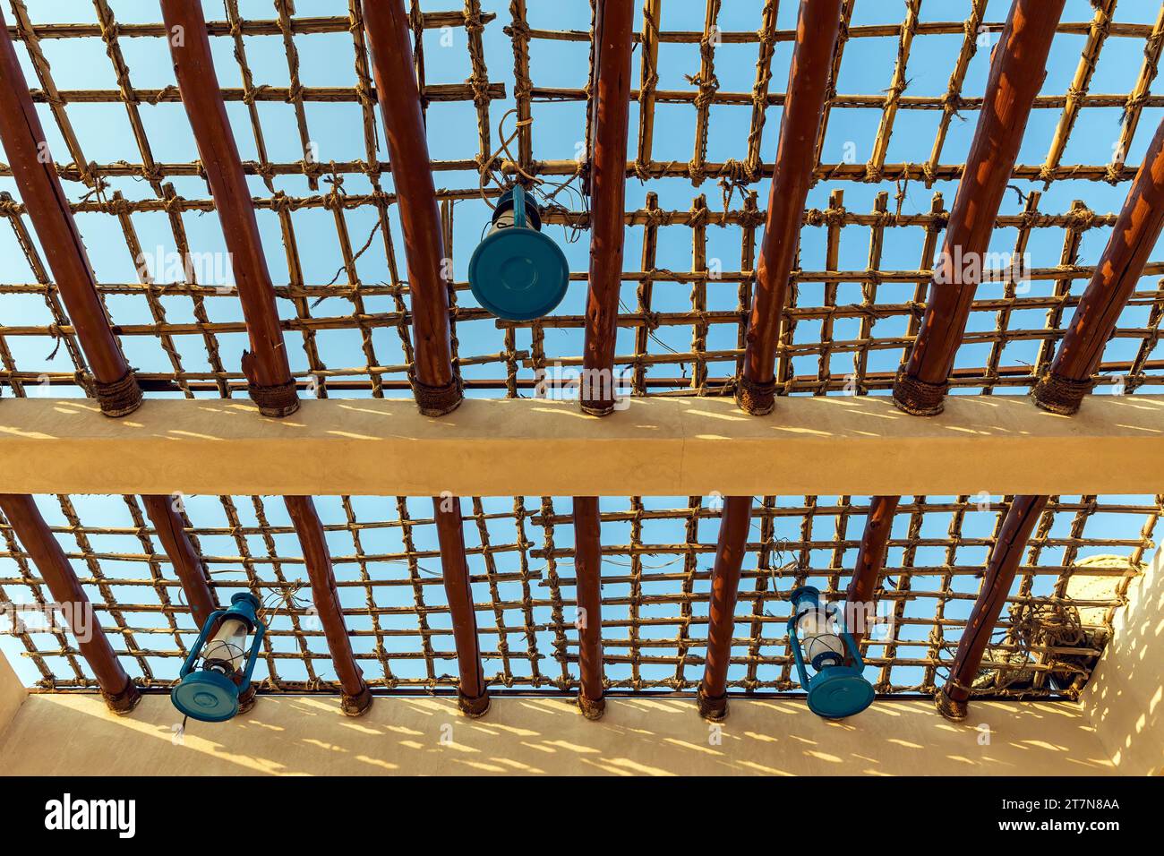 Luce lanterna al Parco al khobar in Arabia Saudita Foto Stock