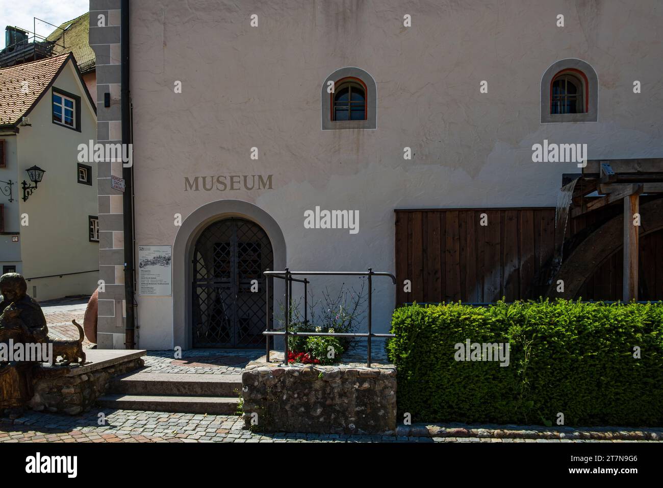 Museo municipale e culturale di Eselsberg nella città vecchia di Wangen im Allgäu, alta Svevia, Baden-Württemberg, Germania. Foto Stock