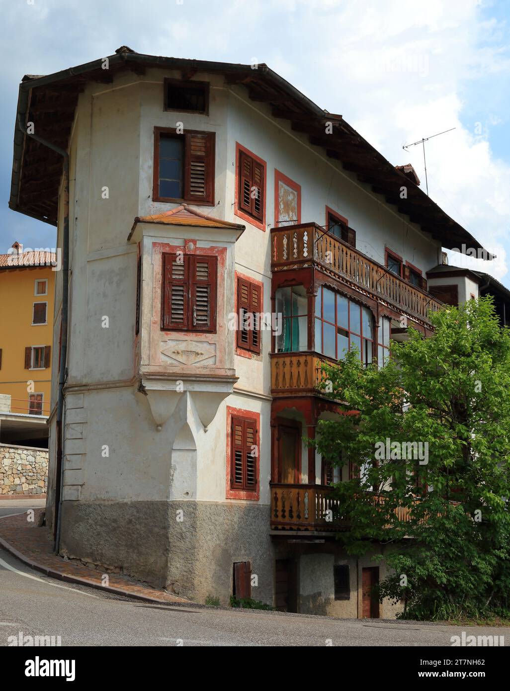 palazzo alpino villa, Noriglio Foto Stock