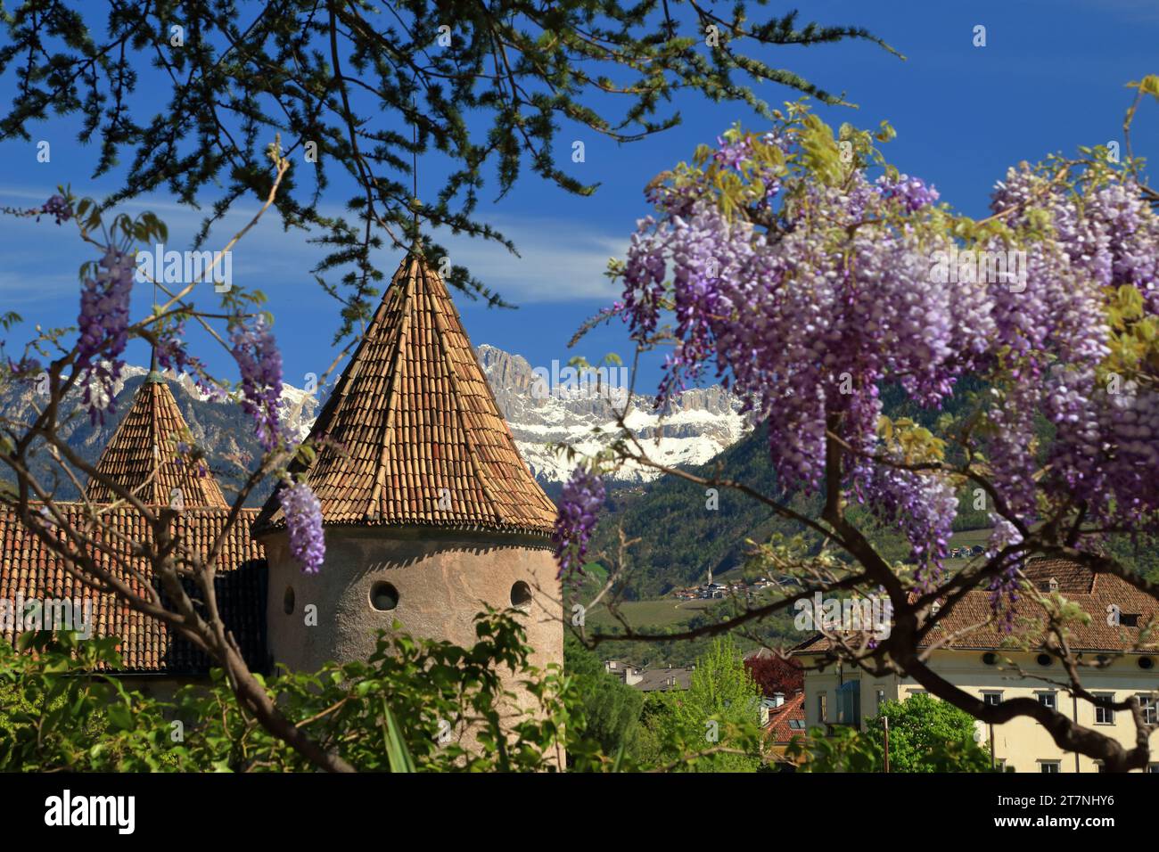 Castello di Maretsch, Castello di Maretsch, Castel Mareccio. Bolzano, alto Adige, Südtirol, Italia Foto Stock
