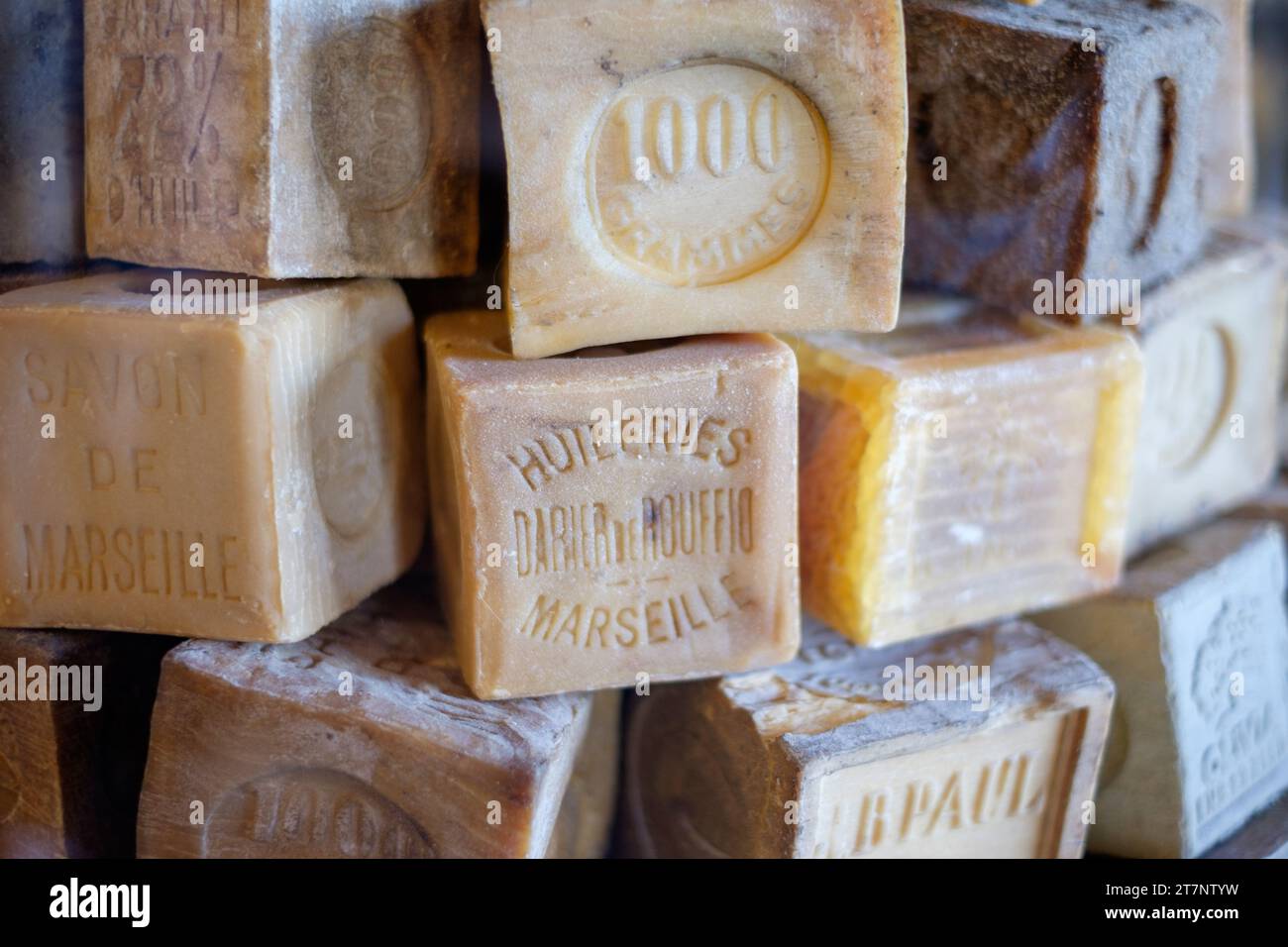 Sapone tradizionale di Marsiglia Foto Stock