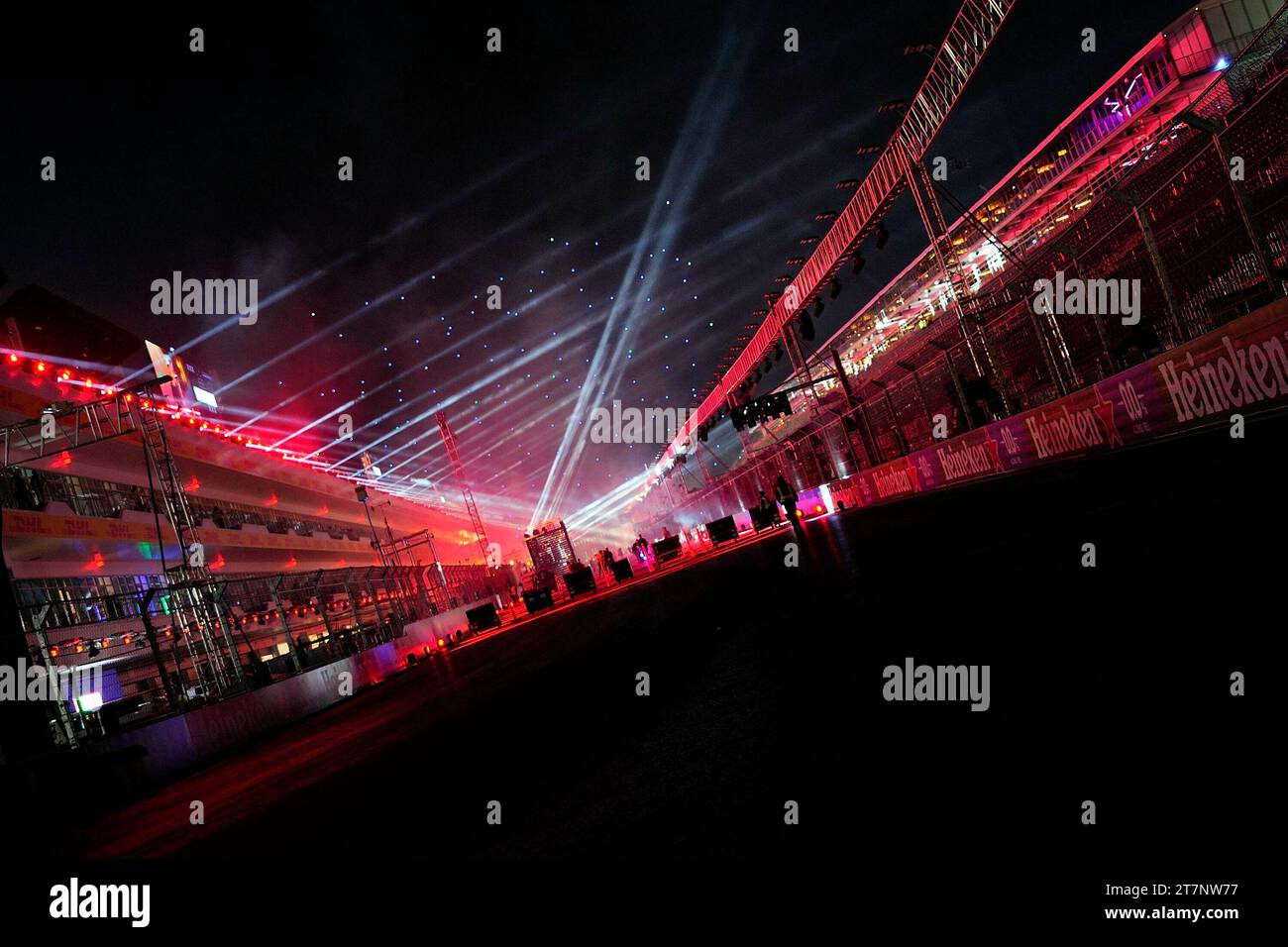 15 novembre 2023, Las Vegas Street Circuit, Las Vegas, FORMULA 1 HEINEKEN SILVER LAS VEGAS GRAND PRIX 2023, nella foto la cerimonia di apertura di Las Vegas. Foto Stock