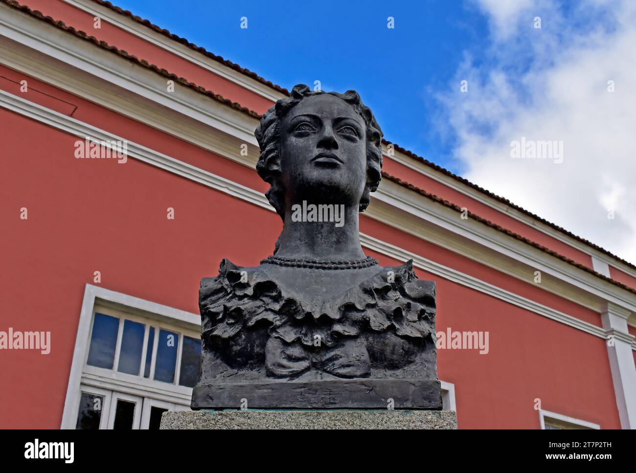 PETROPOLIS, RIO DE JANEIRO, BRASILE - 26 maggio 2023: Busto di D. Carolina Josefa Leopoldina (1797 - 1826), prima imperatrice del Brasile Foto Stock