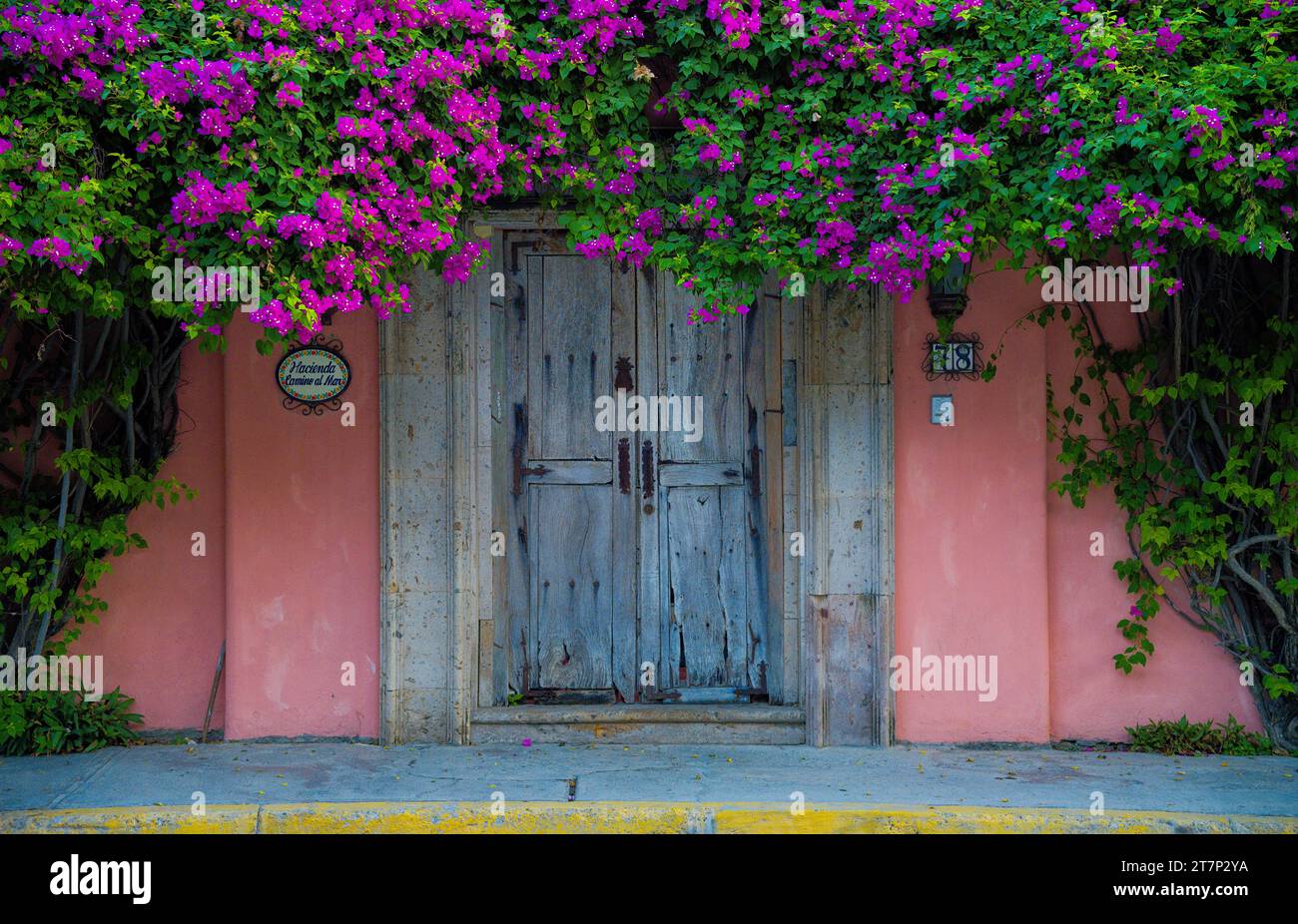 Hacienda Door Foto Stock