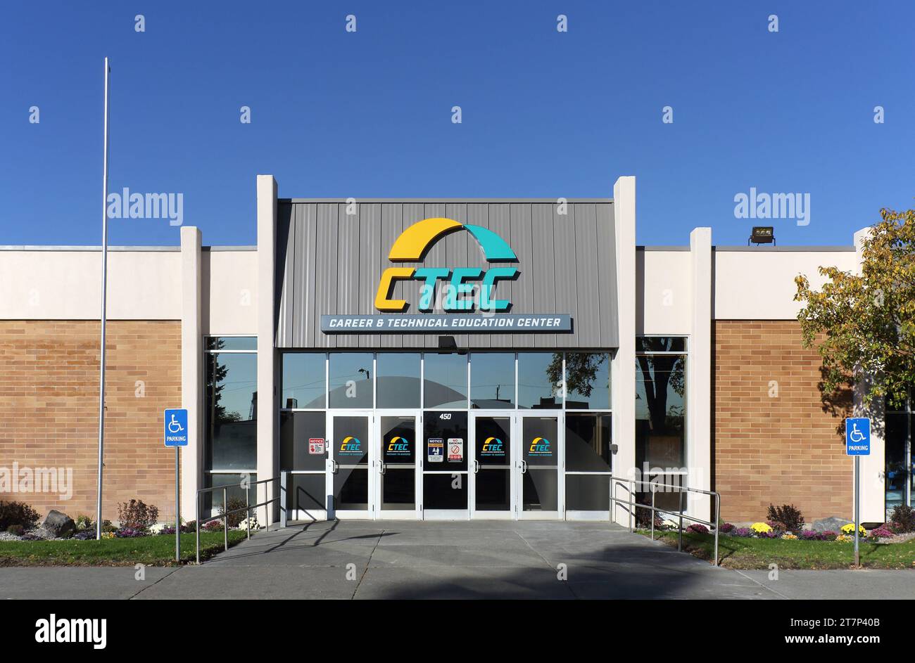 La Career and Technical Education High School di Idaho Falls, Idaho, USA. Foto Stock