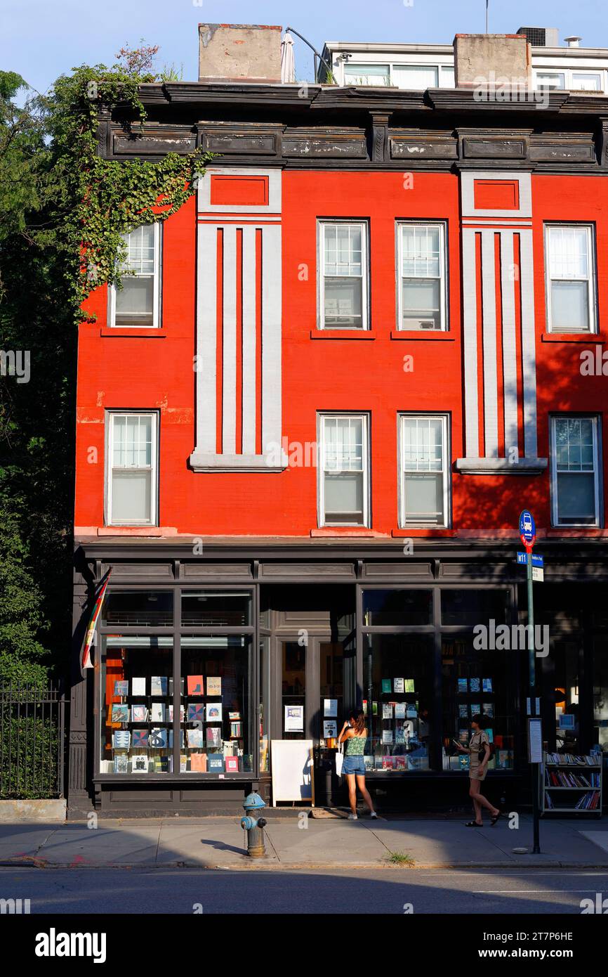 192 Books, 192 10th Ave, New York, New York, New York, fronte di una libreria nel quartiere Chelsea di Manhattan. Foto Stock