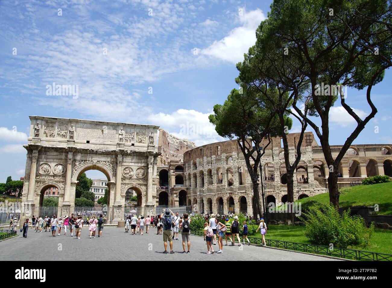 Il magnifico Colosseo Foto Stock