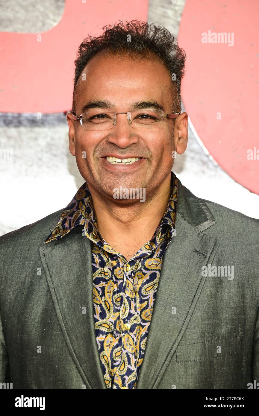 Londra, Regno Unito. 16 novembre 2023. Krishnan Guru-Murthy partecipa alla premiere di Napoleon UK all'Odeon Luxe Leicester Square, Londra, Regno Unito. Credito: Vedere li/Picture Capital/Alamy Live News Foto Stock