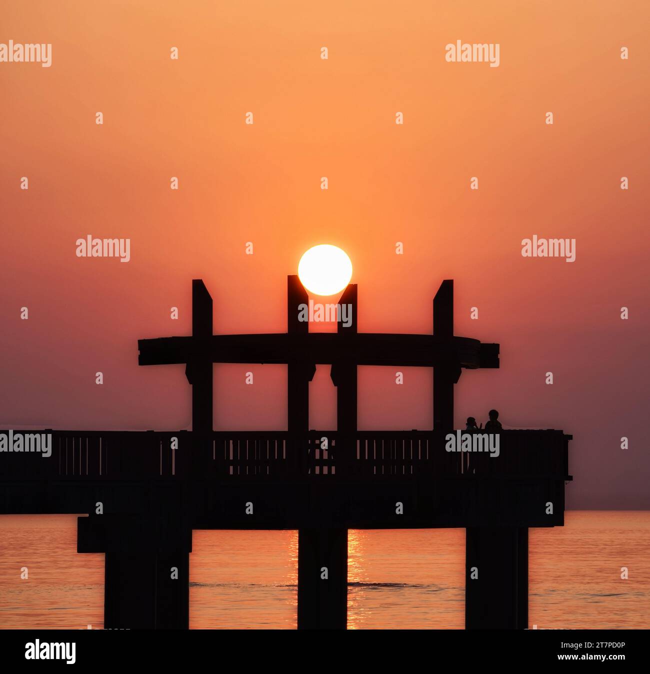 Un tramonto perfetto Foto Stock