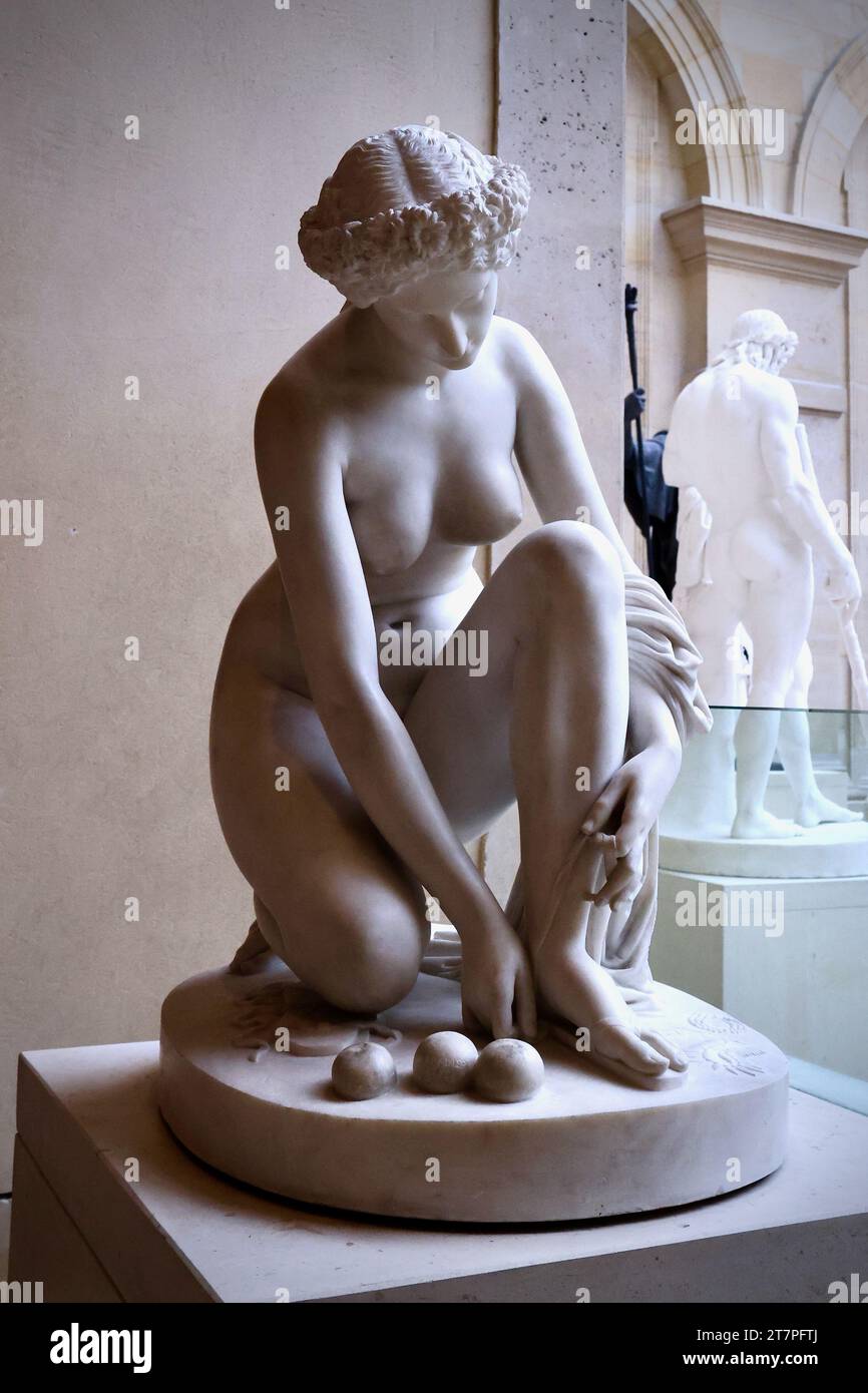 Museo del Louvre Sculture Foto Stock