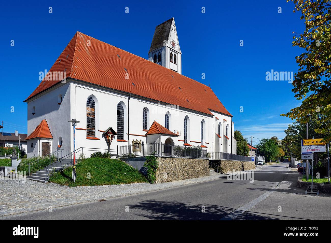 Chiesa di San Giacomo, Markt Rettenbach, Svevia, Baviera, Germania Foto Stock