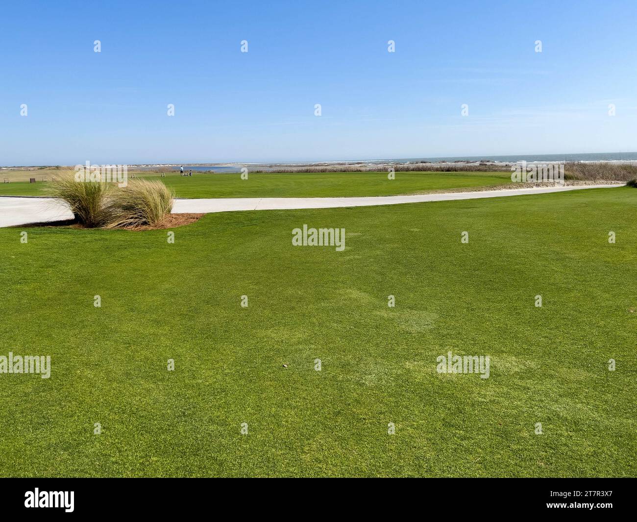 Kiawah Island, SC USA - 26 febbraio 2023: Campo da golf Ocean Course sull'isola di Kiawah, South Carolina. Foto Stock