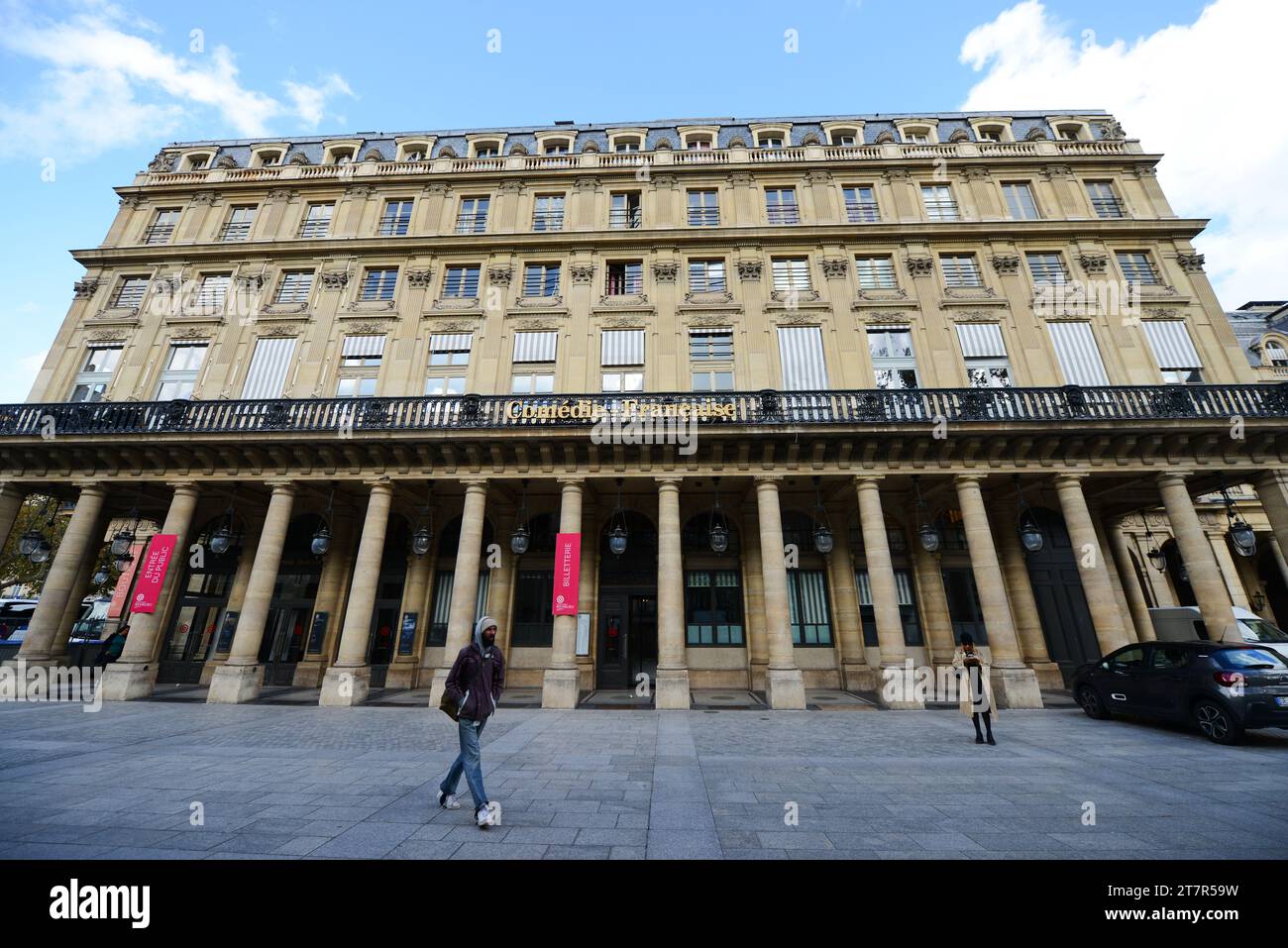 Teatro Comedie Francaise a Place Colette, Parigi, Francia. Foto Stock