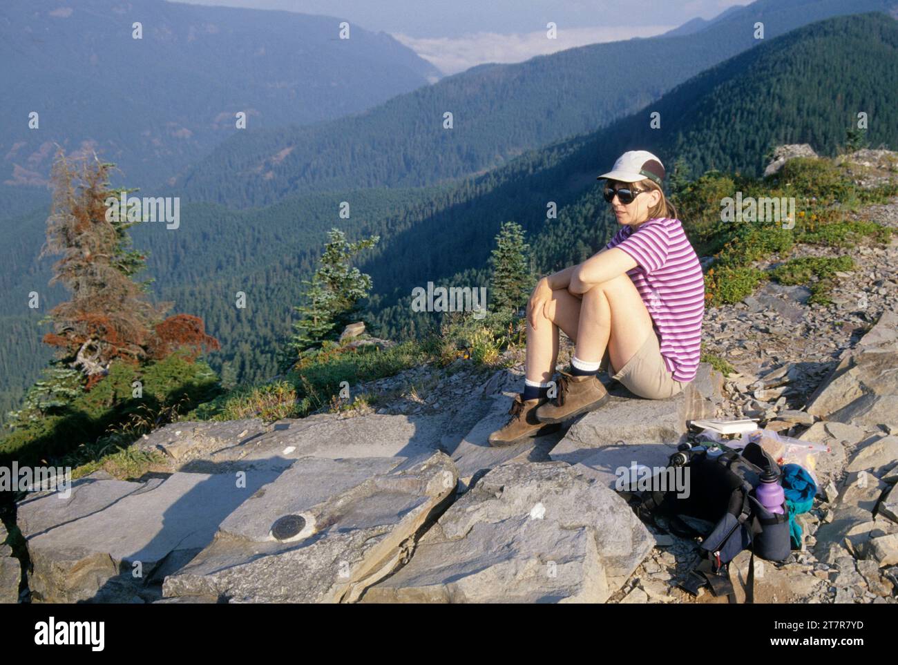 Cima del monte Chinidere, riserva naturale Mark o Hatfield, Mt Hood National Forest, Oregon Foto Stock