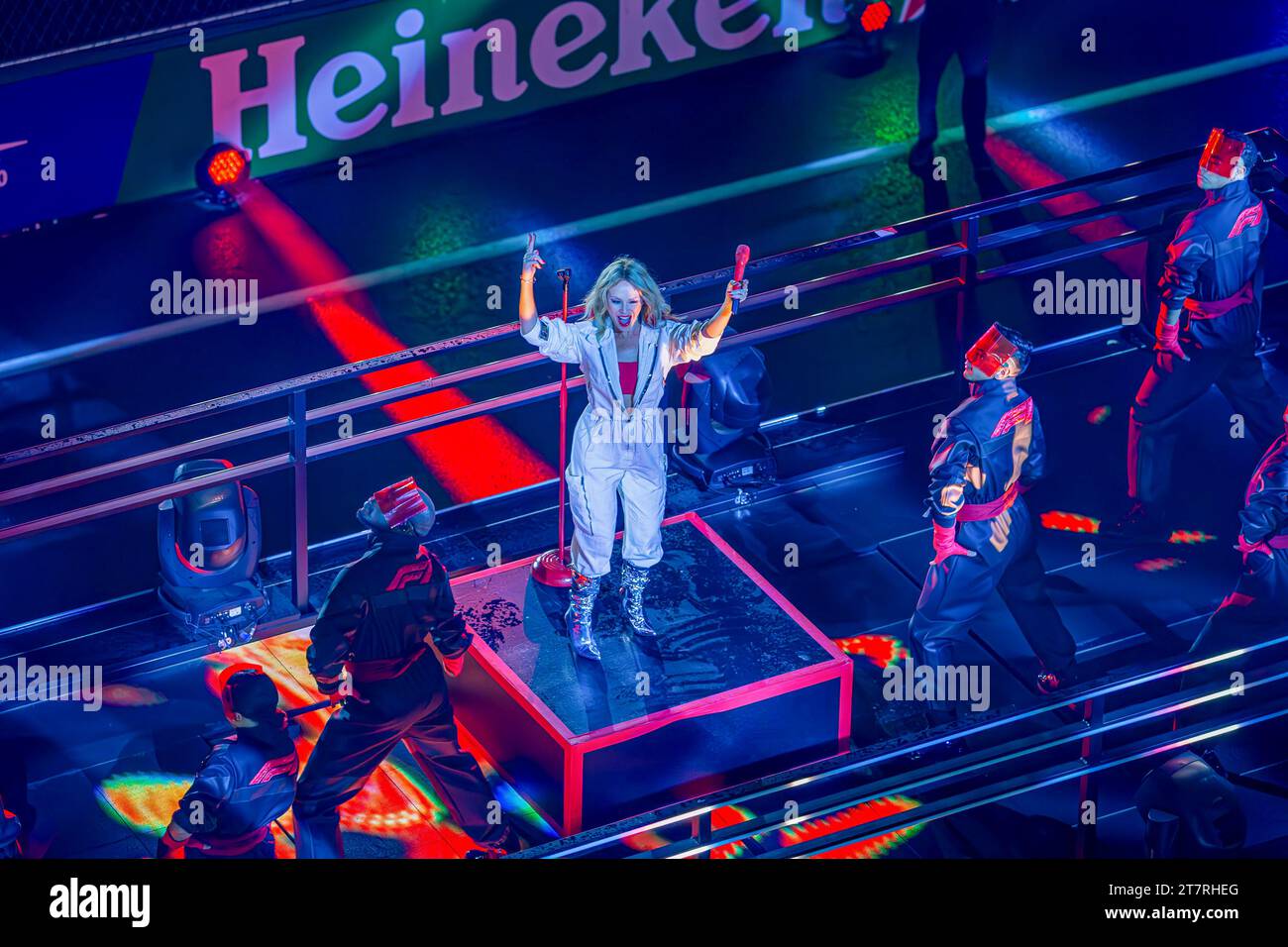 Las Vega, Nevada, USA 16/11/2023, cerimonia aperta durante la FORMULA 1 HEINEKEN SILVER LAS VEGAS GRAND PRIX 2023 - dal 17 al 19 novembre 2023 Las Vega, Nevada, USA Foto Stock