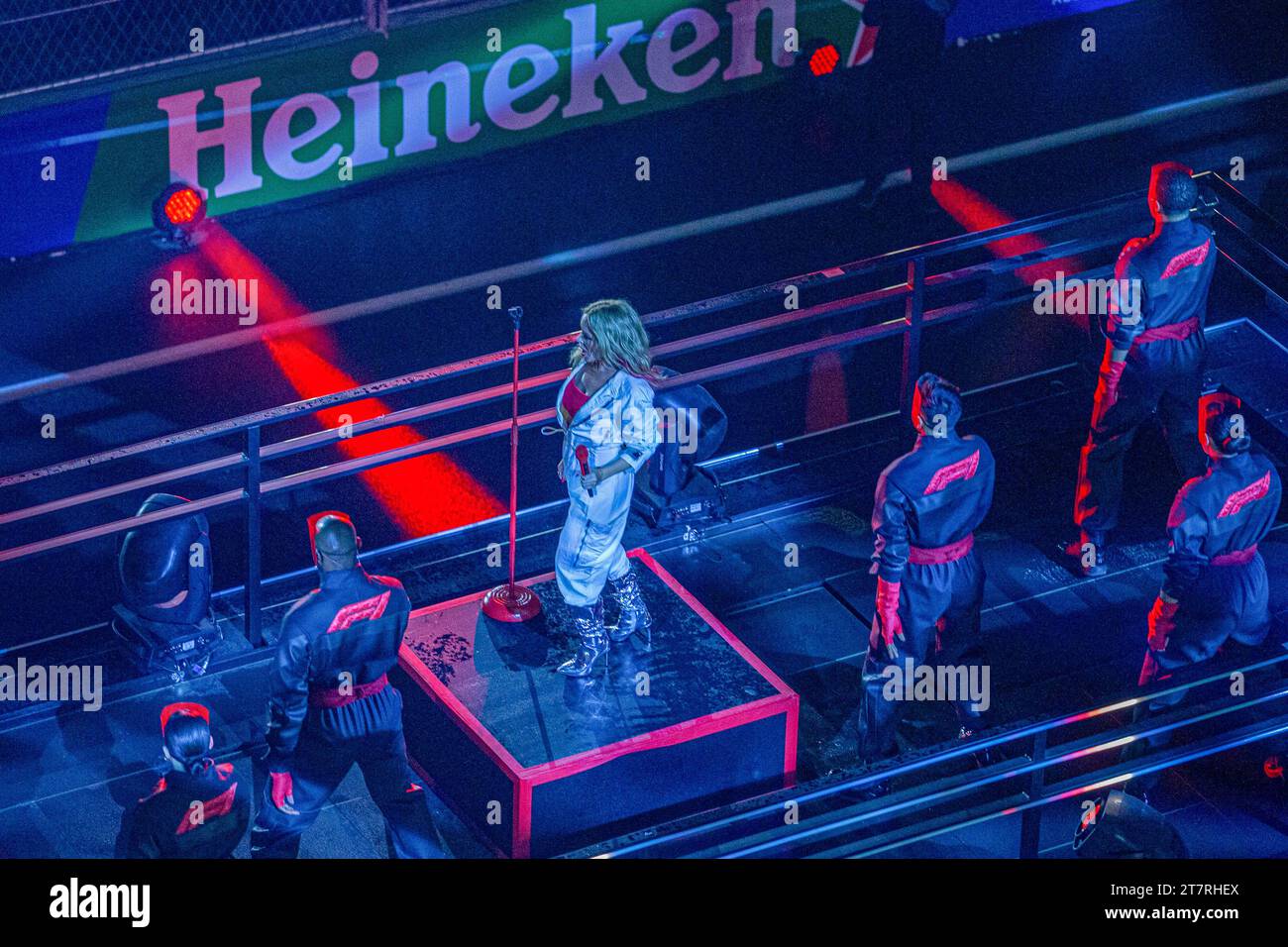 Las Vega, Nevada, USA 16/11/2023, cerimonia aperta durante la FORMULA 1 HEINEKEN SILVER LAS VEGAS GRAND PRIX 2023 - dal 17 al 19 novembre 2023 Las Vega, Nevada, USA Foto Stock