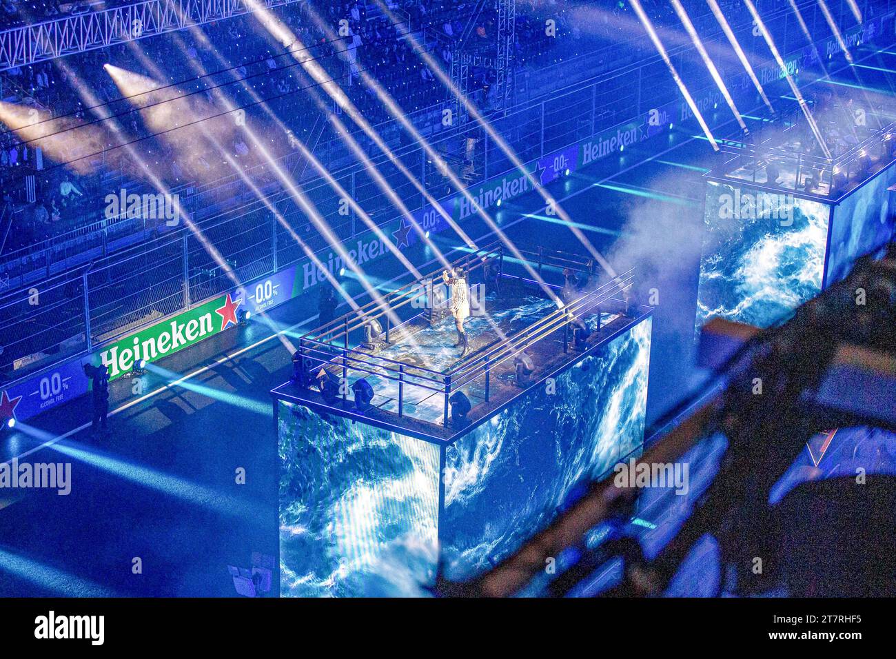 Las Vega, Nevada, USA 16/11/2023, cerimonia aperta durante la FORMULA 1 HEINEKEN SILVER LAS VEGAS GRAND PRIX 2023 - dal 17 al 19 novembre 2023 Las Vega, Nevada, USA Foto Stock