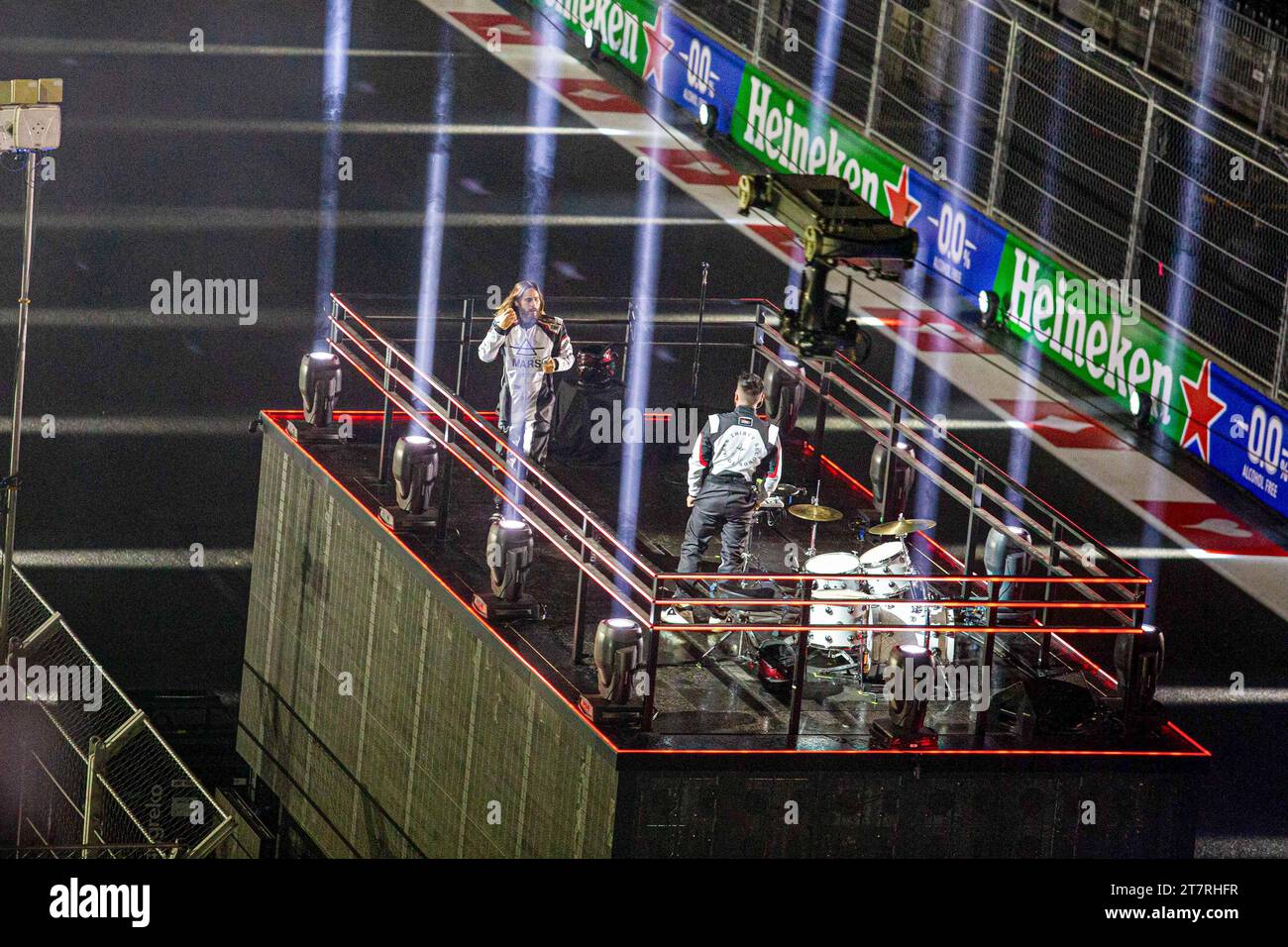 Las Vega, Nevada, USA 16/11/2023, cerimonia aperta durante la FORMULA 1 HEINEKEN SILVER LAS VEGAS GRAND PRIX 2023 - dal 17 al 19 novembre 2023 Las Vega, Nevada, USA Foto Stock