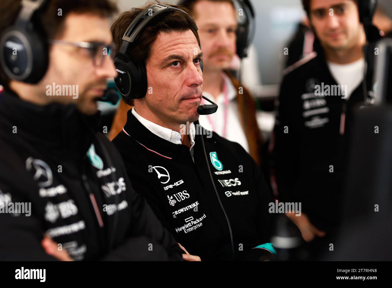 WOLFF Toto (aut), Team Principal & CEO del Mercedes AMG F1 Team, ritratto durante il Gran Premio di Formula 1 Heineken Silver Las Vegas 2023, 21° round del Campionato Mondiale di Formula 1 2023 dal 17 al 19 novembre 2023 sul Las Vegas Strip Circuit, a Las Vegas, USA Foto Stock