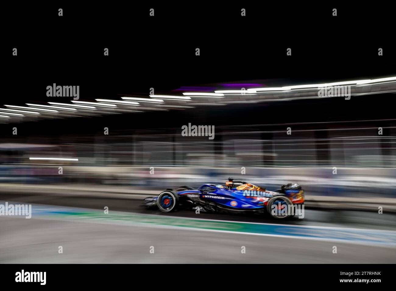 Durante il Gran Premio di Formula 1 Heineken Silver Las Vegas 2023, 21° round del Campionato Mondiale di Formula 1 2023 dal 17 al 19 novembre 2023 sul Las Vegas Strip Circuit, a Las Vegas, USA Foto Stock