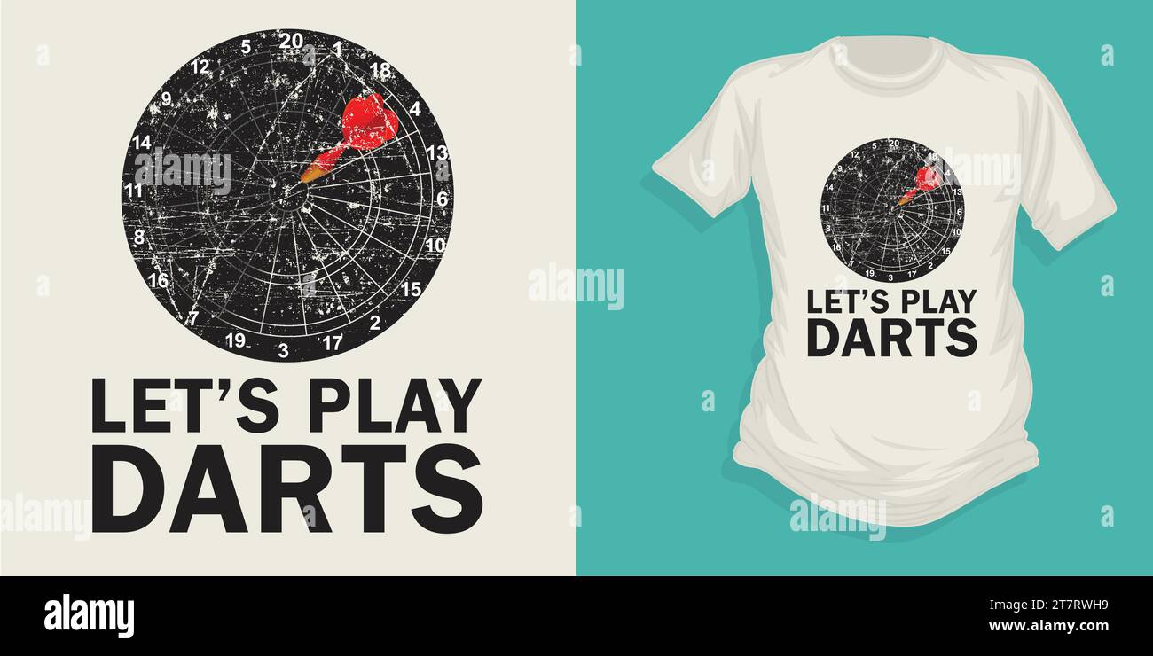 design della t-shirt target in vettoriale Illustrazione Vettoriale