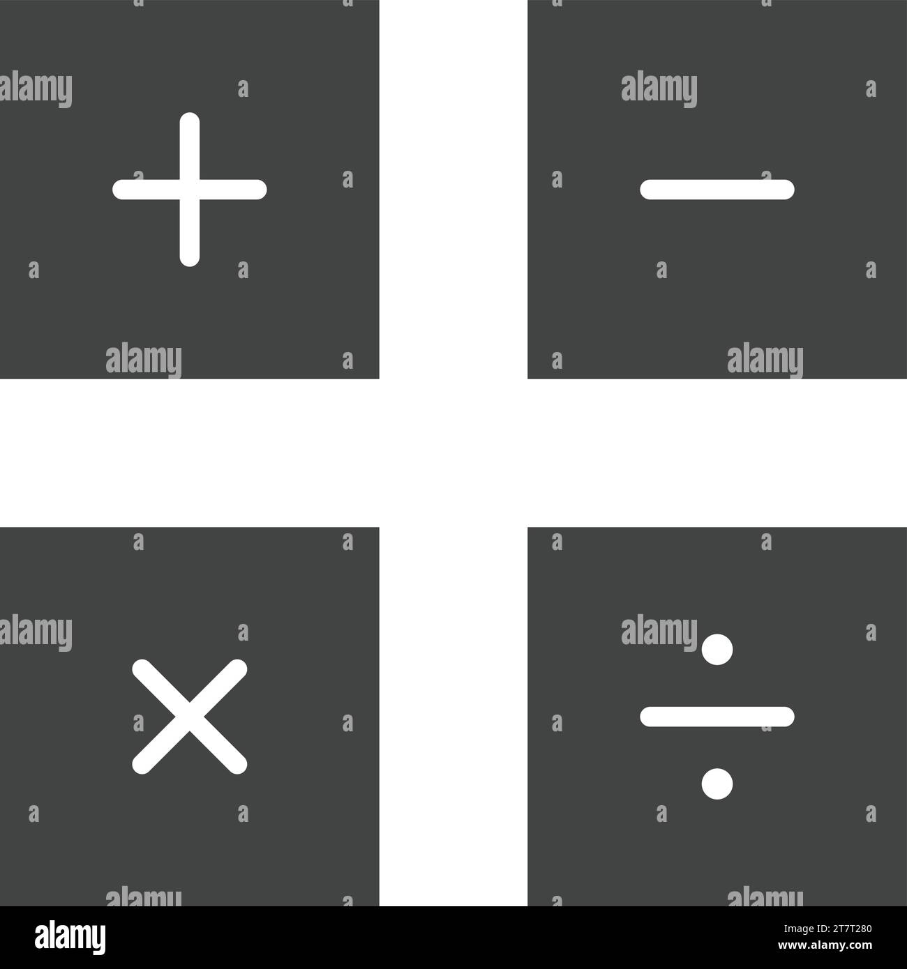 Icona simboli matematici immagine vettoriale. Illustrazione Vettoriale
