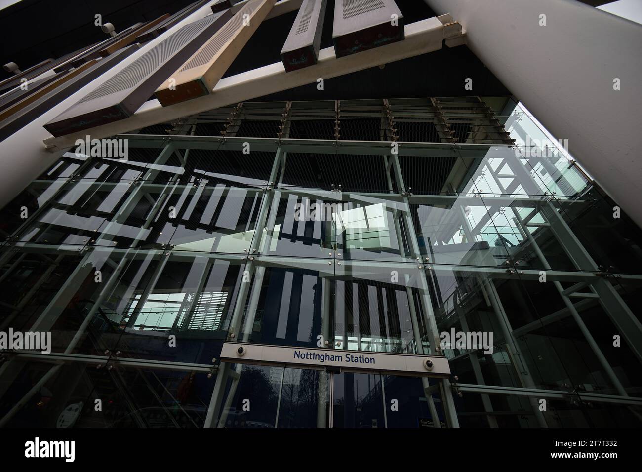 Architettura della stazione ferroviaria di Nottingham Foto Stock