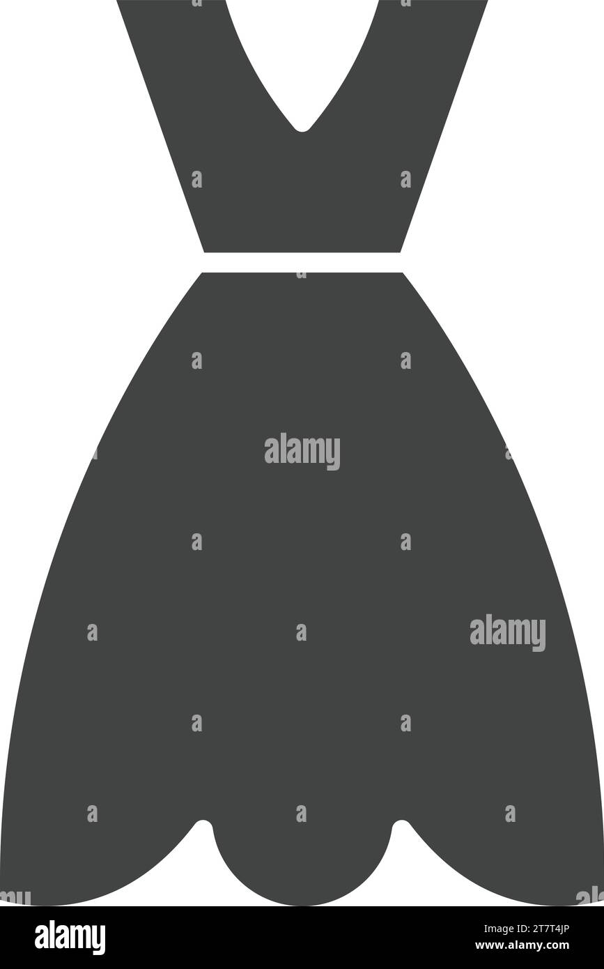 Immagine vettoriale icona abito da festa. Illustrazione Vettoriale