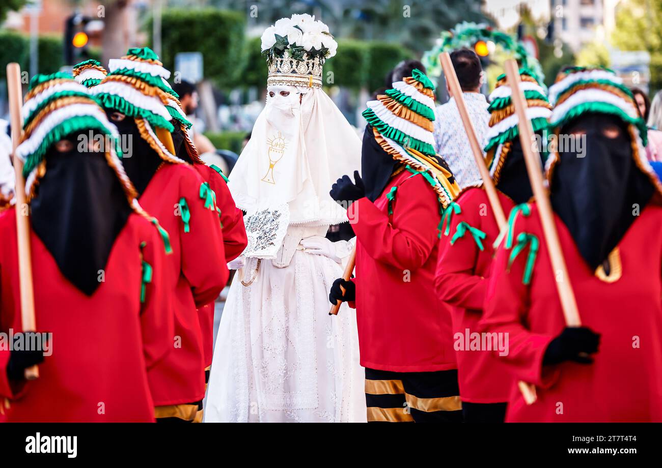 MoMA nella processione del corpus di Villajoyosa Foto Stock