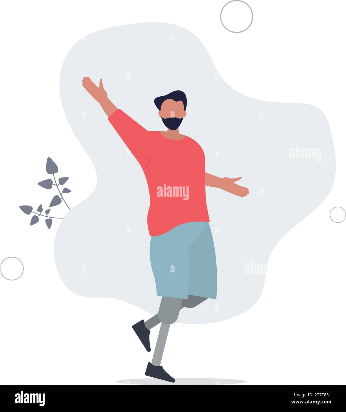 Gli americani con disabilità agiscono o la legge sulla protezione ADA.illustrazione vettoriale piatta.prevenzione della discriminazione dei dipendenti civili con il regolamento sul lavoro statale degli Stati Uniti Illustrazione Vettoriale