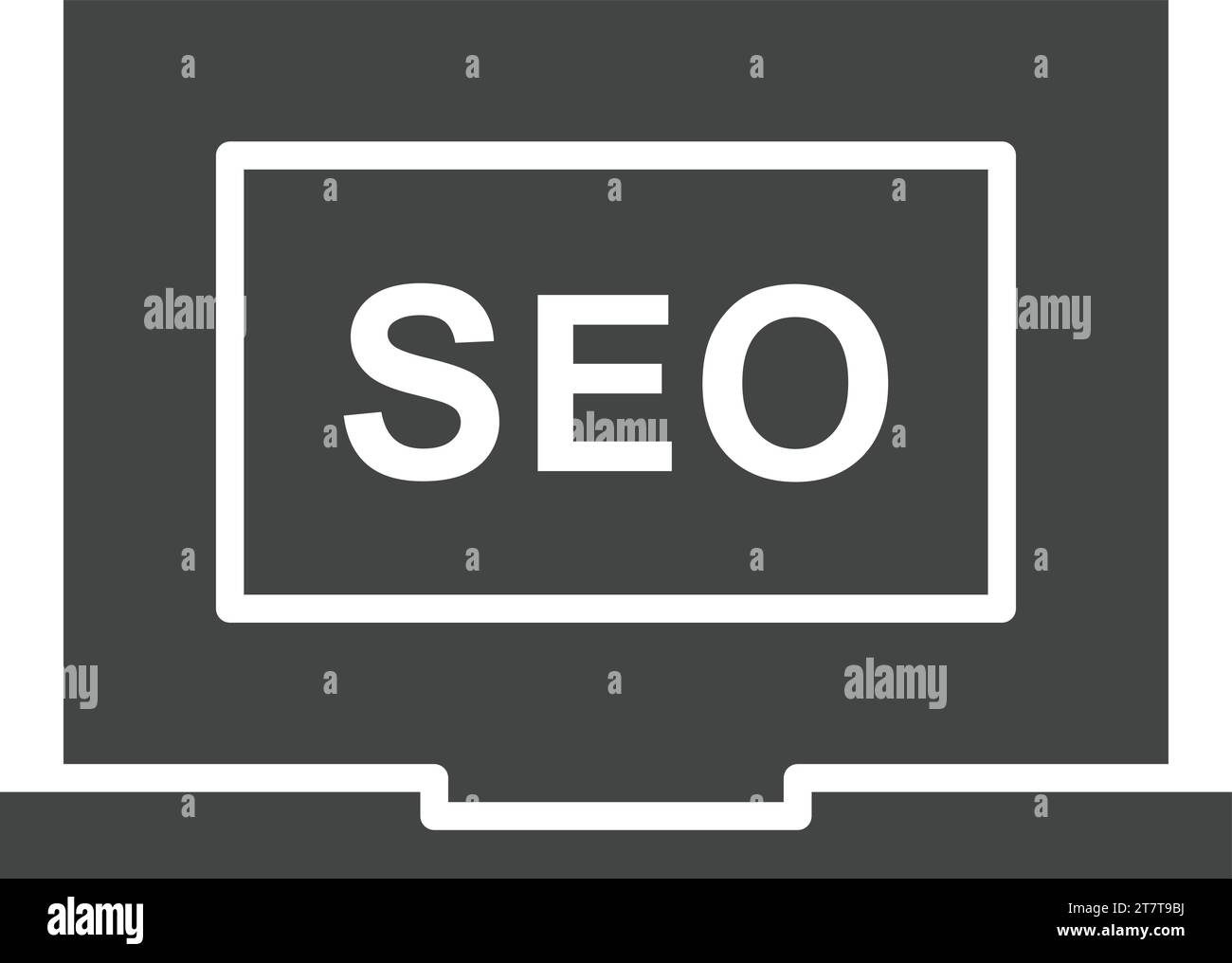 Immagine vettoriale icona SEO. Illustrazione Vettoriale
