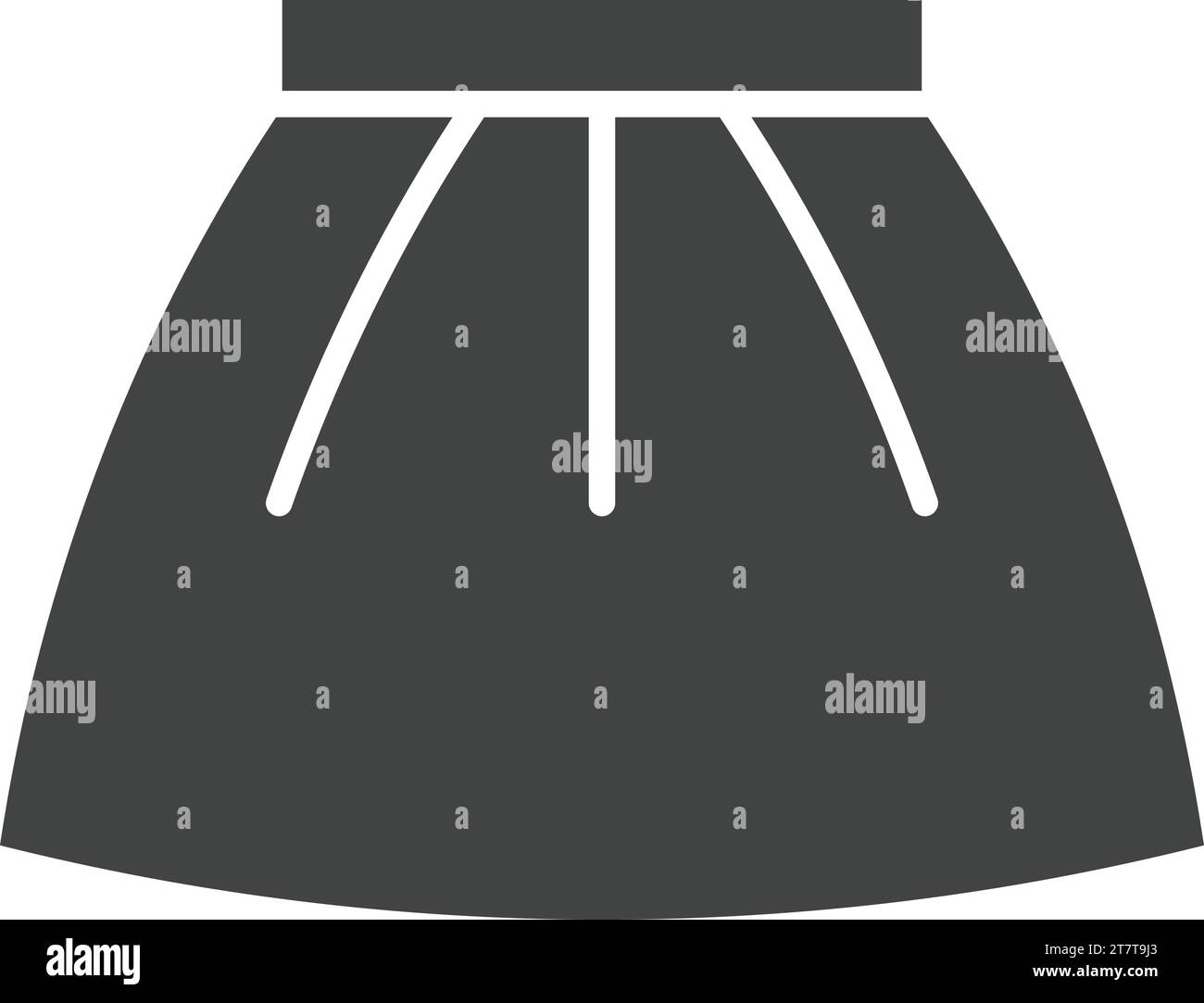 Immagine vettoriale icona gonna. Illustrazione Vettoriale