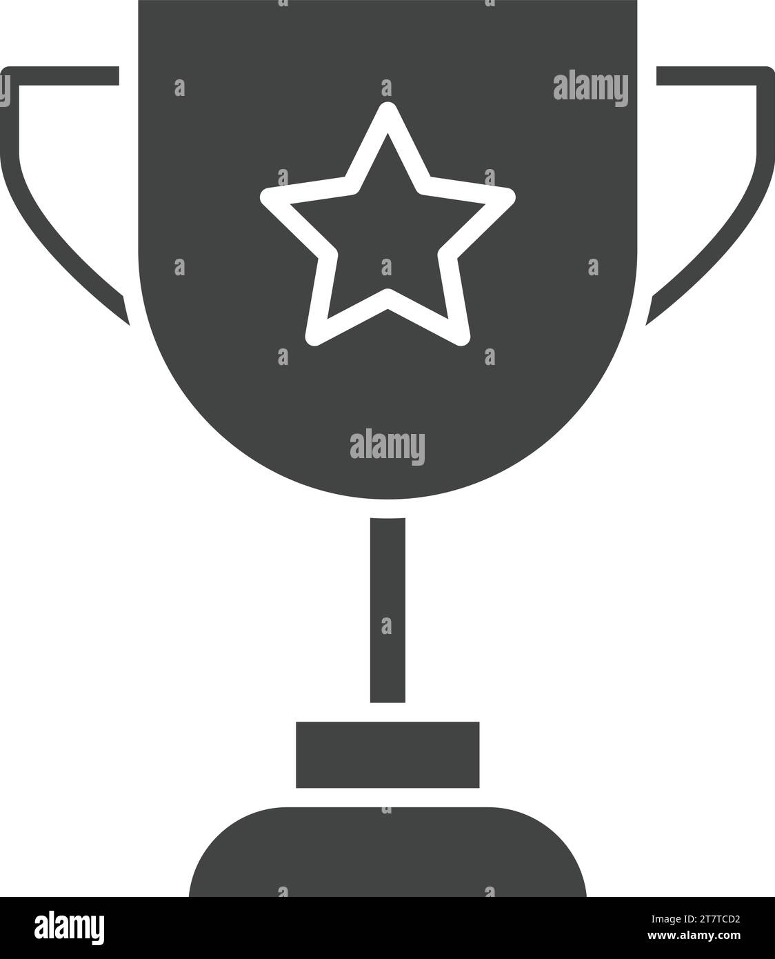 Immagine vettoriale dell'icona del trofeo. Illustrazione Vettoriale