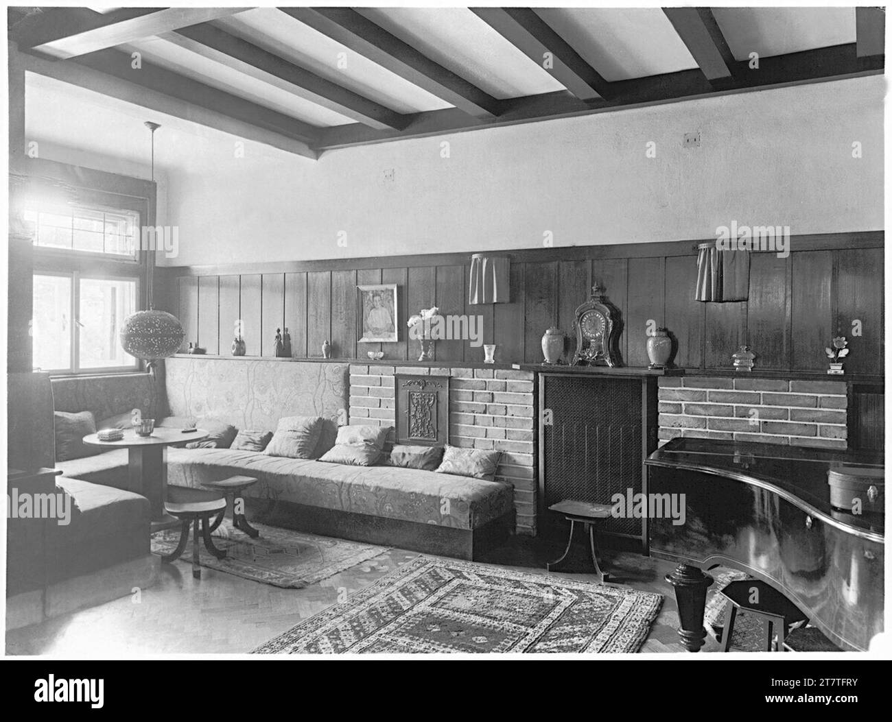 Martin Gerlach jun. Haus Hugo e Lilly Steiner, Vienna XIII., Sankt-Veit-Gasse 10, sala musica. Forte 1910; Aufnahme 1930 Foto Stock
