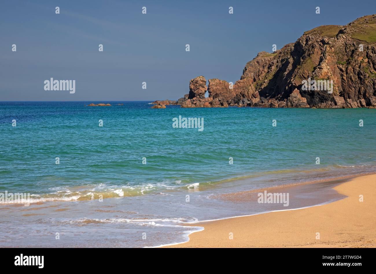 Dalmore Beach, Isola di Lewis, Ebridi esterne, Scozia, Regno Unito. Traigh Dhail Mhor Foto Stock