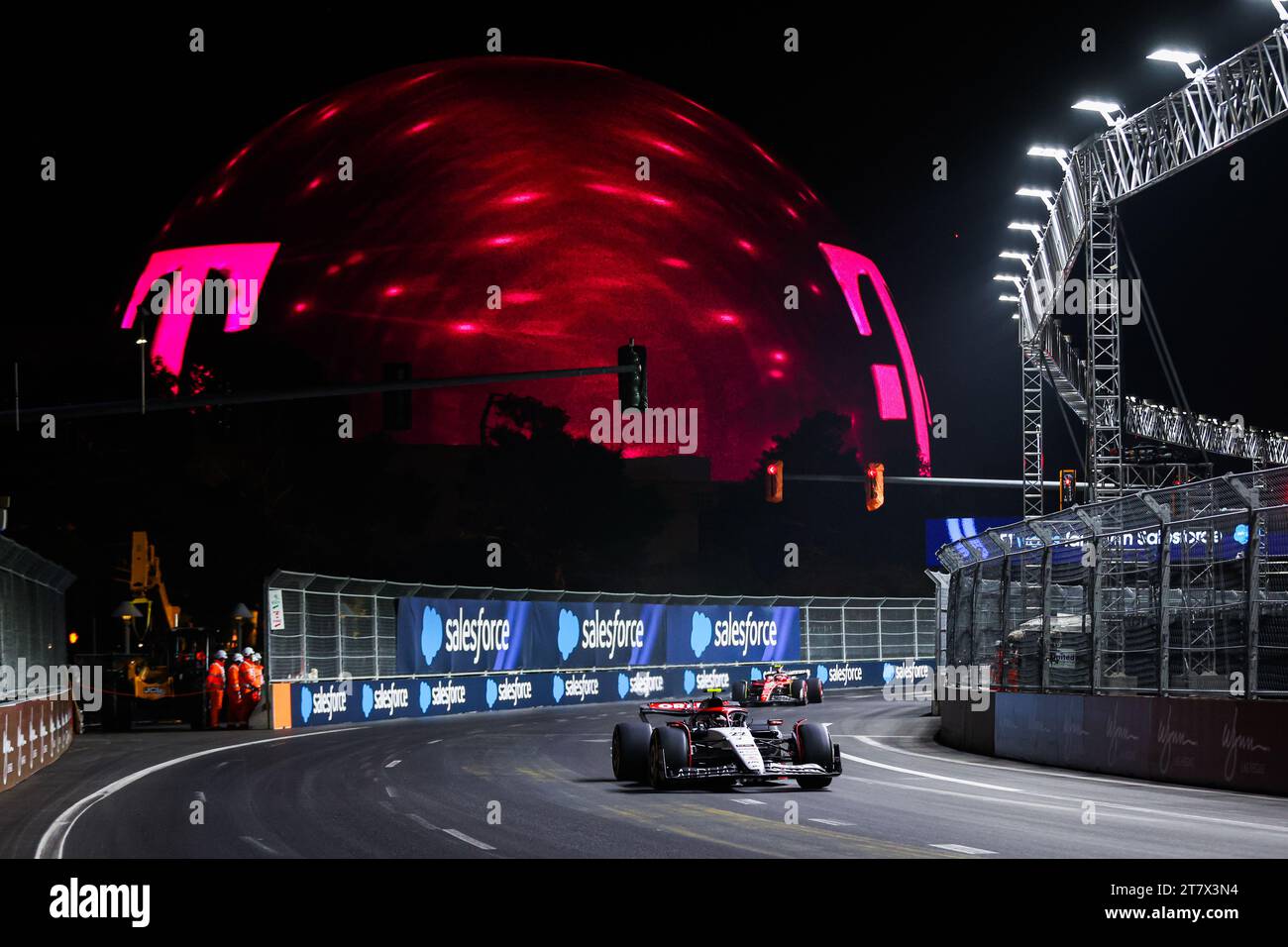 22 durante il Gran Premio di Formula 1 Heineken Silver Las Vegas 2023, 21° round del Campionato Mondiale di Formula 1 2023 dal 17 al 19 novembre 2023 sul Las Vegas Strip Circuit, a Las Vegas, USA Foto Stock