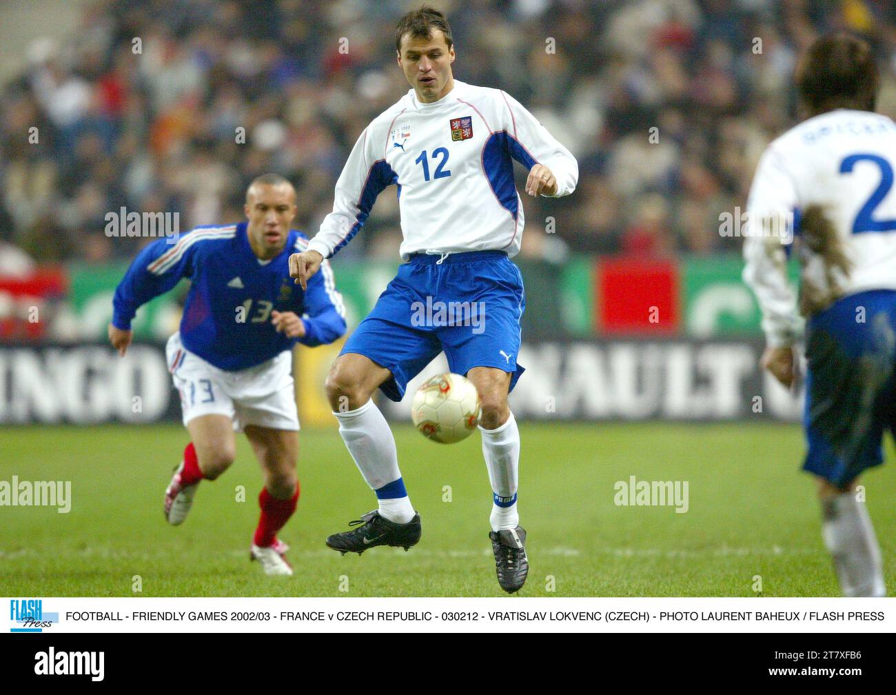 CALCIO - FRIENDLY GAMES 2002/03 - FRANCIA / REPUBBLICA CECA - 030212 - VRATISLAV LOKVENC (CECO) - FOTO LAURENT BAHEUX / FLASH PRESS Foto Stock