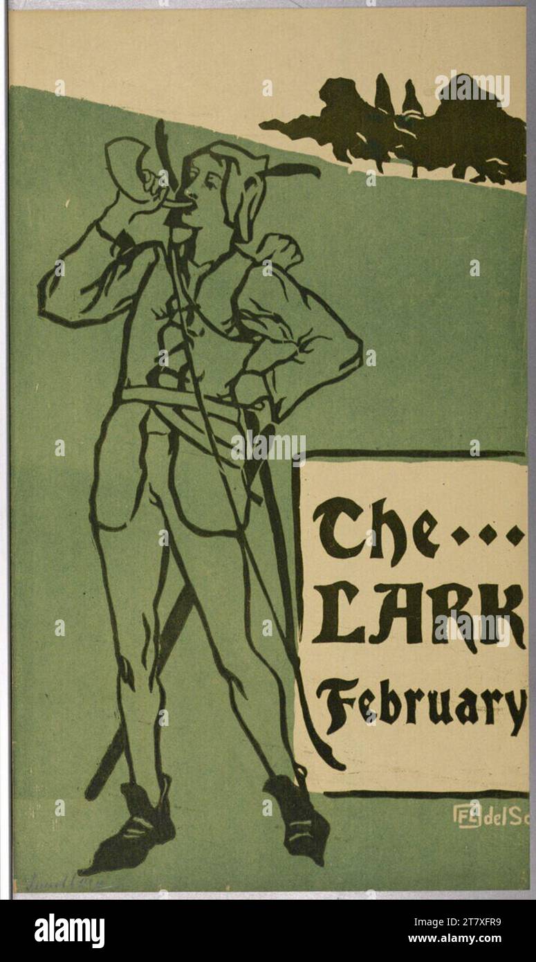 Florence Lundborg The LARK; febbraio. Colore 1896 , 1896 Foto Stock