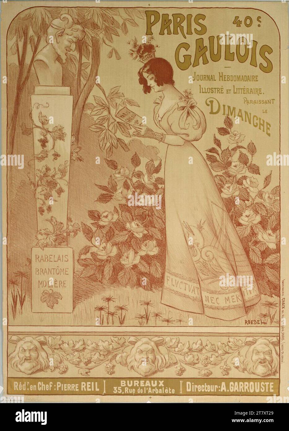Roedel Paris Gallic; SETTIMANALE. Colore intorno a 1900 Foto Stock