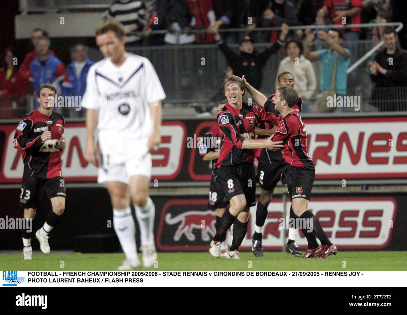 CALCIO - CAMPIONATO FRANCESE 2005/2006 - STADE RENNAIS / GIRONDINS DE BORDEAUX - 21/09/2005 - RENNES JOY - FOTO LAURENT BAHEUX / FLASH PRESS Foto Stock