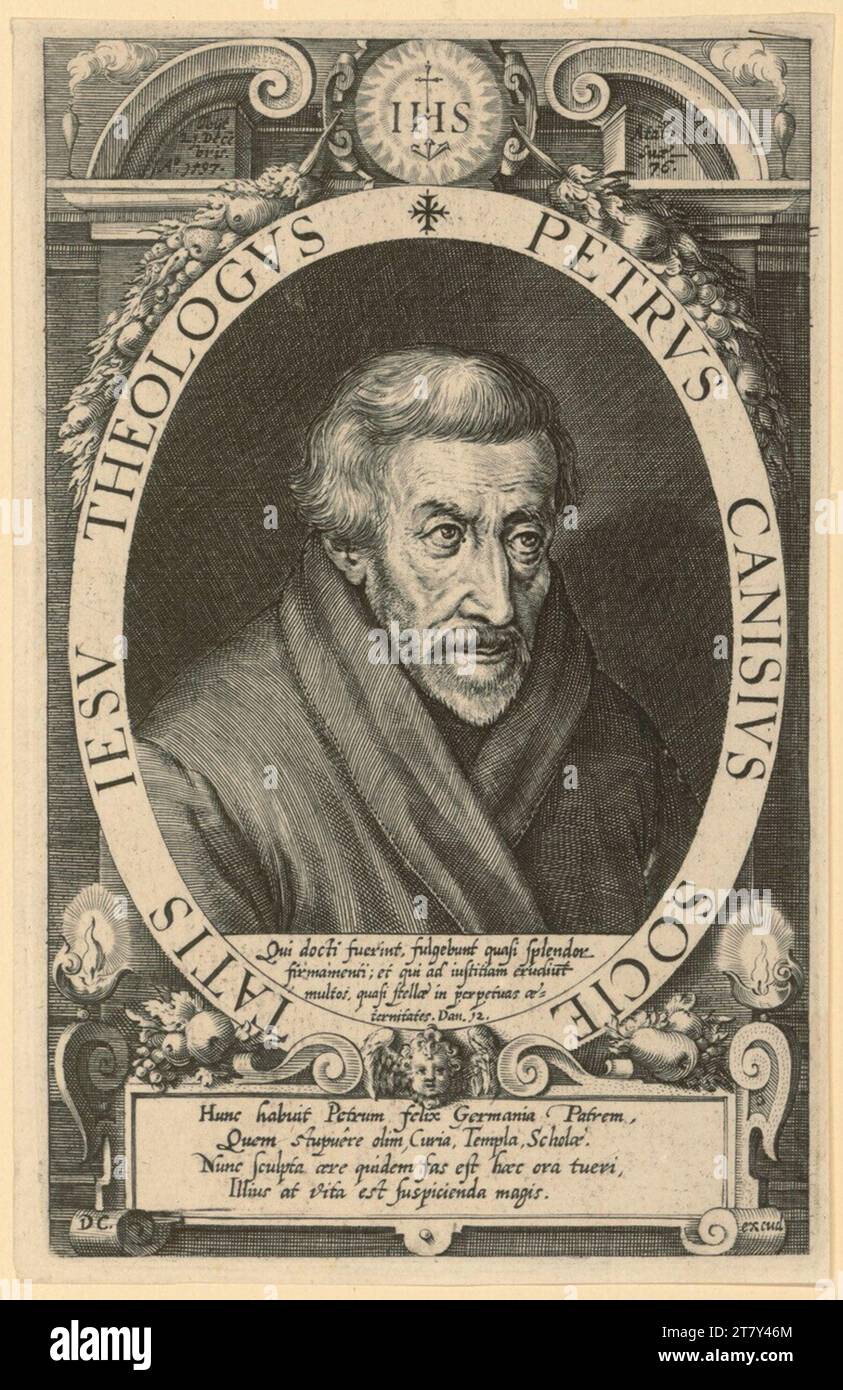 Dominicus Custos Petrus Canisius. Stampa in rame 1612 , 1612 Foto Stock