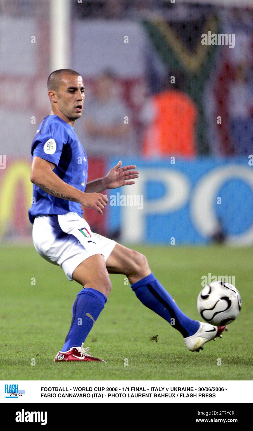 CALCIO - COPPA DEL MONDO 2006 - 1/4 FINALE - ITALIA / UCRAINA - 30/06/2006 - FABIO CANNAVARO (ITA) - FOTO LAURENT BAHEUX / FLASH PRESS Foto Stock