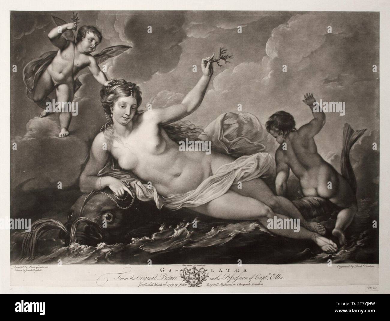 Richard Earlom (incisore) Galatea. Centrocampista 1779 , 1779 Foto Stock