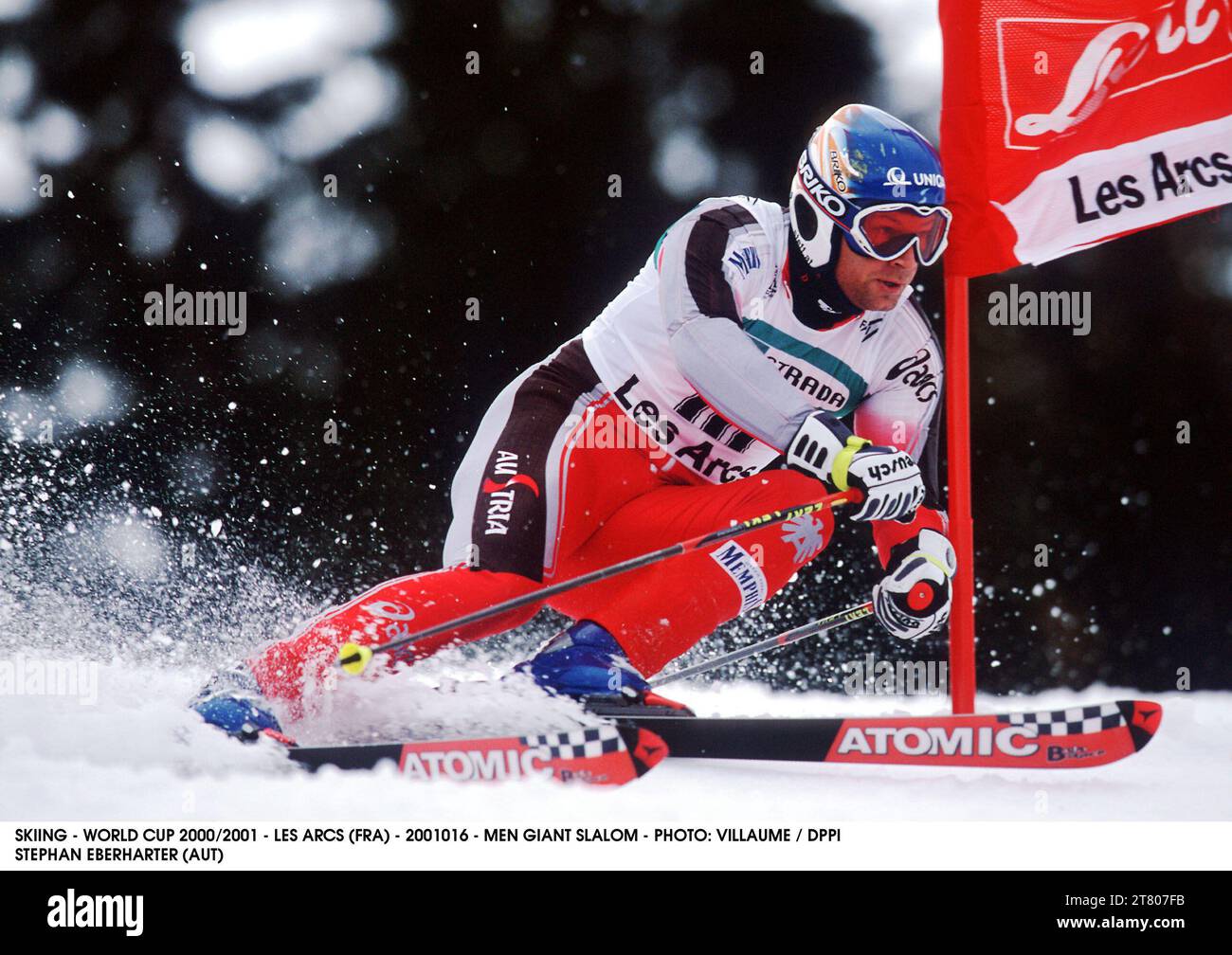 SCI - COPPA DEL MONDO 2000/2001 - LES ARCS (FRA) - 2001016 - SLALOM GIGANTE MASCHILE - FOTO: VILLAUME / DPPI STEPHAN EBERHARTER (AUT) Foto Stock